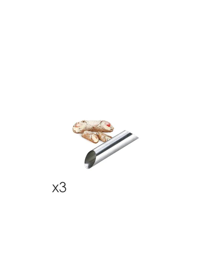 DELICIA CANNOLI MOLDS 3 PIECES