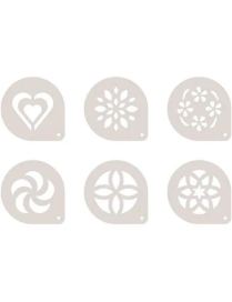 MYDRINK DISCHI DECORATIVI PER CAPPUCCINO 6 PEZZI