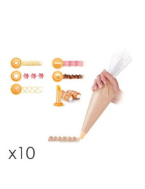 DELICIA SAC A PIZZA 30 CENTIMETERS 10 PIECES + 6 SPOUTS