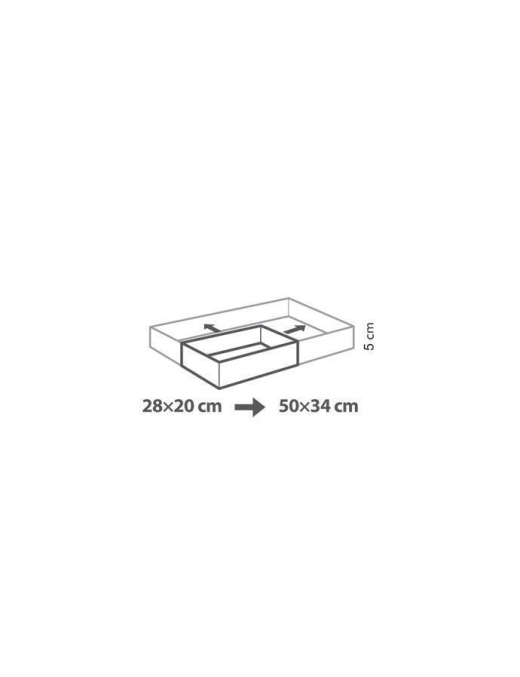 DELICIA RECTANGULAR CAKE RULE ADJUSTABLE FROM 28x20 CENTIMETERS TO 50x34 CENTIMETERS