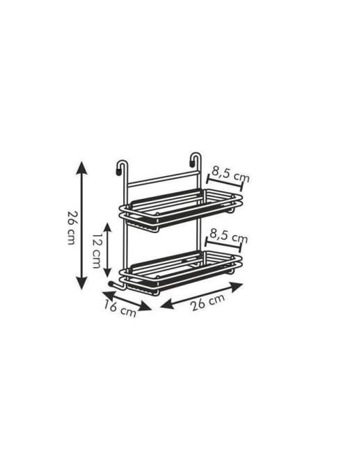 MONTI DOUBLE SHELF 26x10 CENTIMETERS