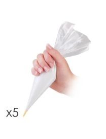 DELICIA DISPOSABLE BAG 30 CENTIMETERS 5 PIECES MINI SPOUTS