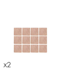 PRESTO ADHESIVE FELT PADS 25x25 MM 24 PIECES