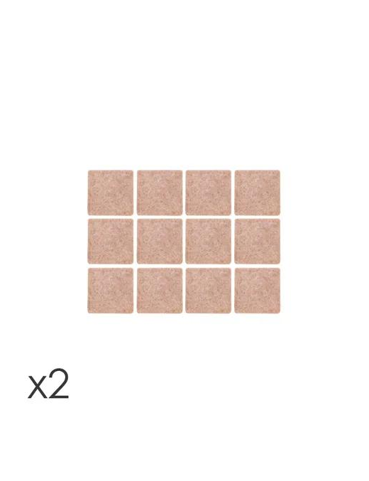 PRESTO ADHESIVE FELT PADS 25x25 MM 24 PIECES