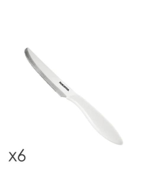 PRESTO COLTELLO TAVOLA 12 CENTIMETRI 6 PEZZI BIANCO