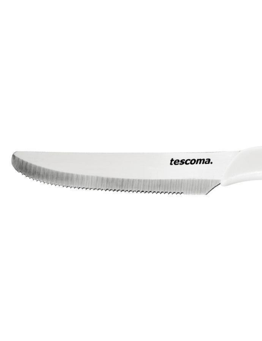 PRESTO COLTELLO TAVOLA 12 CENTIMETRI 6 PEZZI BIANCO