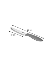 PRESTO COLTELLO TAVOLA 12 CENTIMETRI 6 PEZZI ROSSO