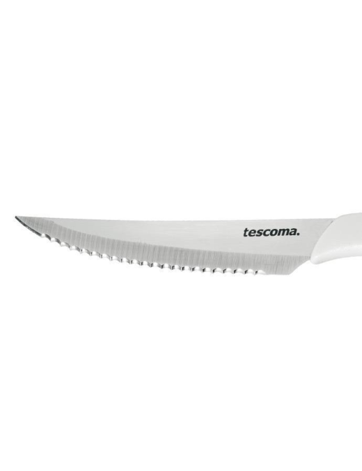 PRESTO COLTELLO BISTECCA 12 CENTIMETRI 6 PEZZI BIANCO