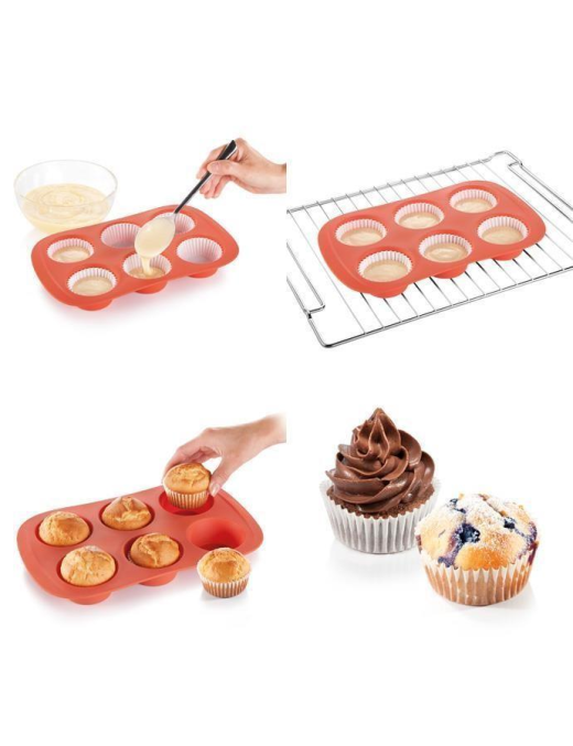 DELICIA SILICONE STAMPO 6 MUFFIN