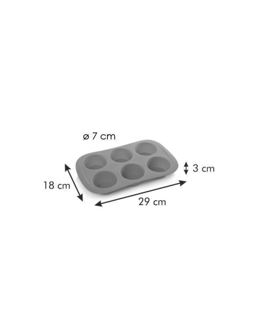 DELICIA SILICONE MOLD 6 MUFFINS