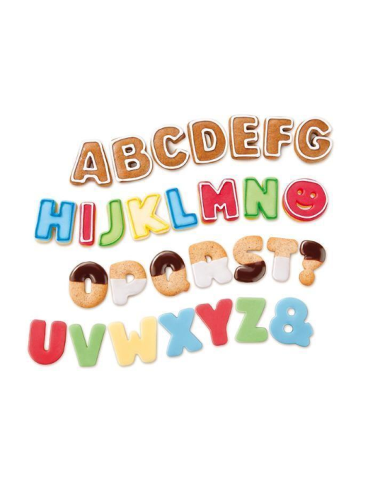 DELICIA ALFAB COOKIE CUTTERS 34 PIECES