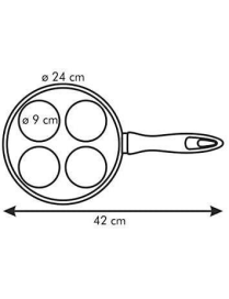 PRESTO PAN 4 CIRCLES 24 CENTIMETERS