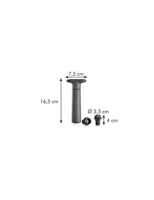 ONE VACUUM WINE PUMP WITH STOPPERS