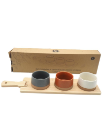 CIOTOLE BAMBOO 3 PEZZI 9,5x5,5 CENTIMETRI