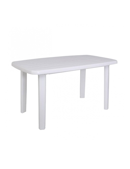 WHITE SORRENTO TABLE 140x80x72 CENTIMETERS
