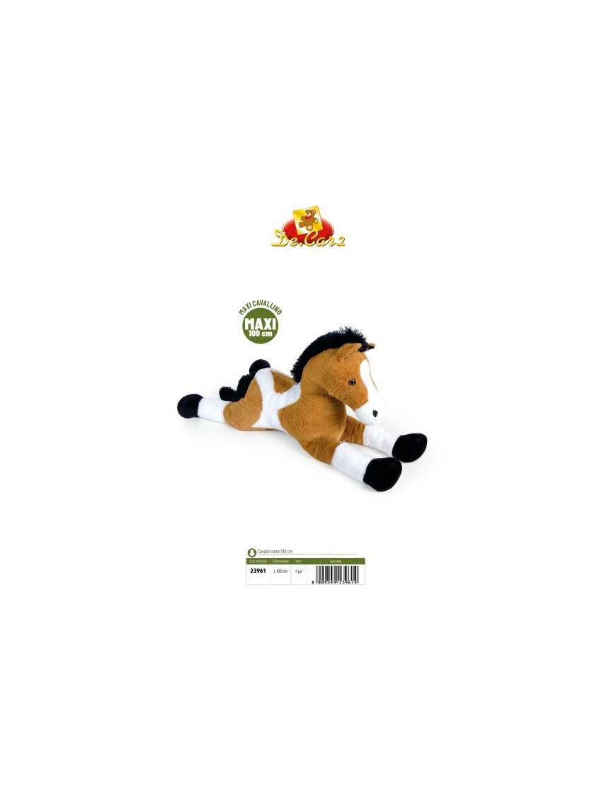 HORSE PLUSH TOY 100 CM LAID DOWN