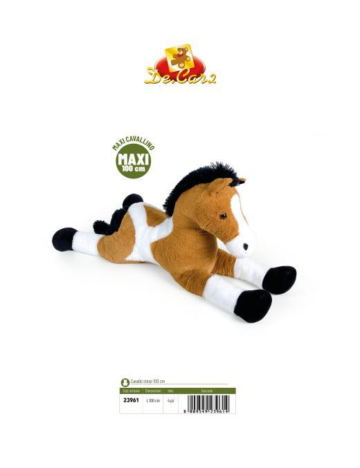 HORSE PLUSH TOY 100 CM LAID DOWN