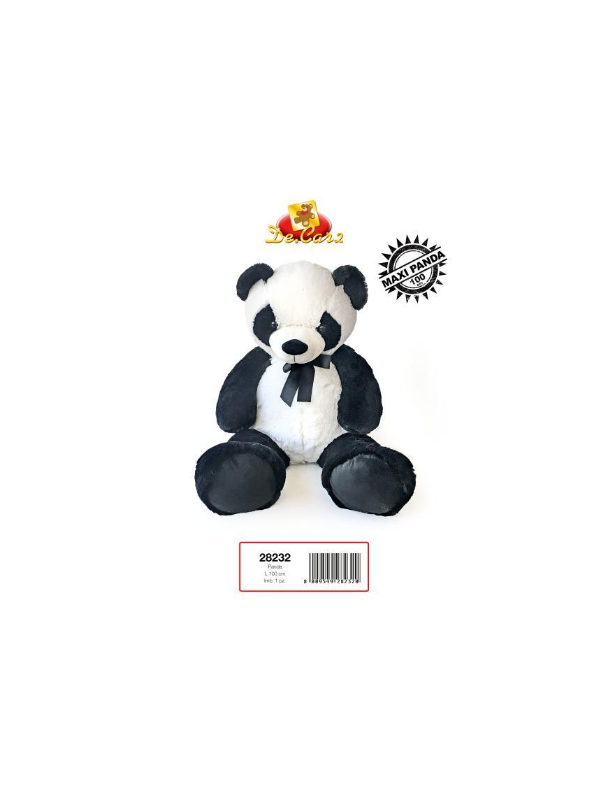 PANDA PELUCHE 100 CM CON FIOCCO
