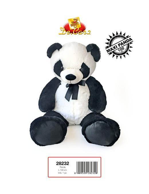 PANDA PELUCHE 100 CM CON FIOCCO
