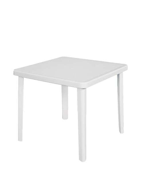 WHITE NETTUNO TABLE 80x80x72 CENTIMETERS