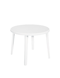 WHITE ZEUS TABLE DIAMETER 92x72 CENTIMETERS