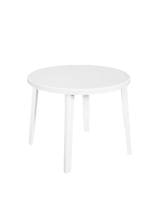 WHITE ZEUS TABLE DIAMETER 92x72 CENTIMETERS