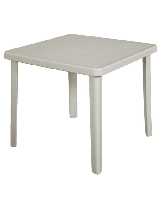 TAUPE TABLE NETTUNO 80x80x72 CENTIMETERS
