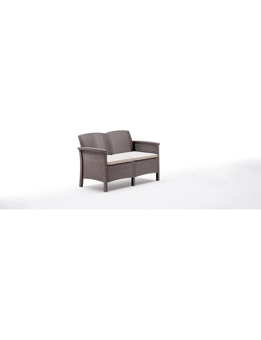 LINEA RATTAN TORTORA SET SOFA VENEZIA 2, 2 POLTRONE, 1 SOFA 2 POSTI E TAVOLINO
