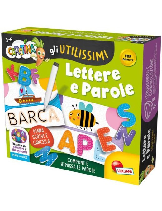 CAROTINA GLI UTILI LETTERE E PAROLE
