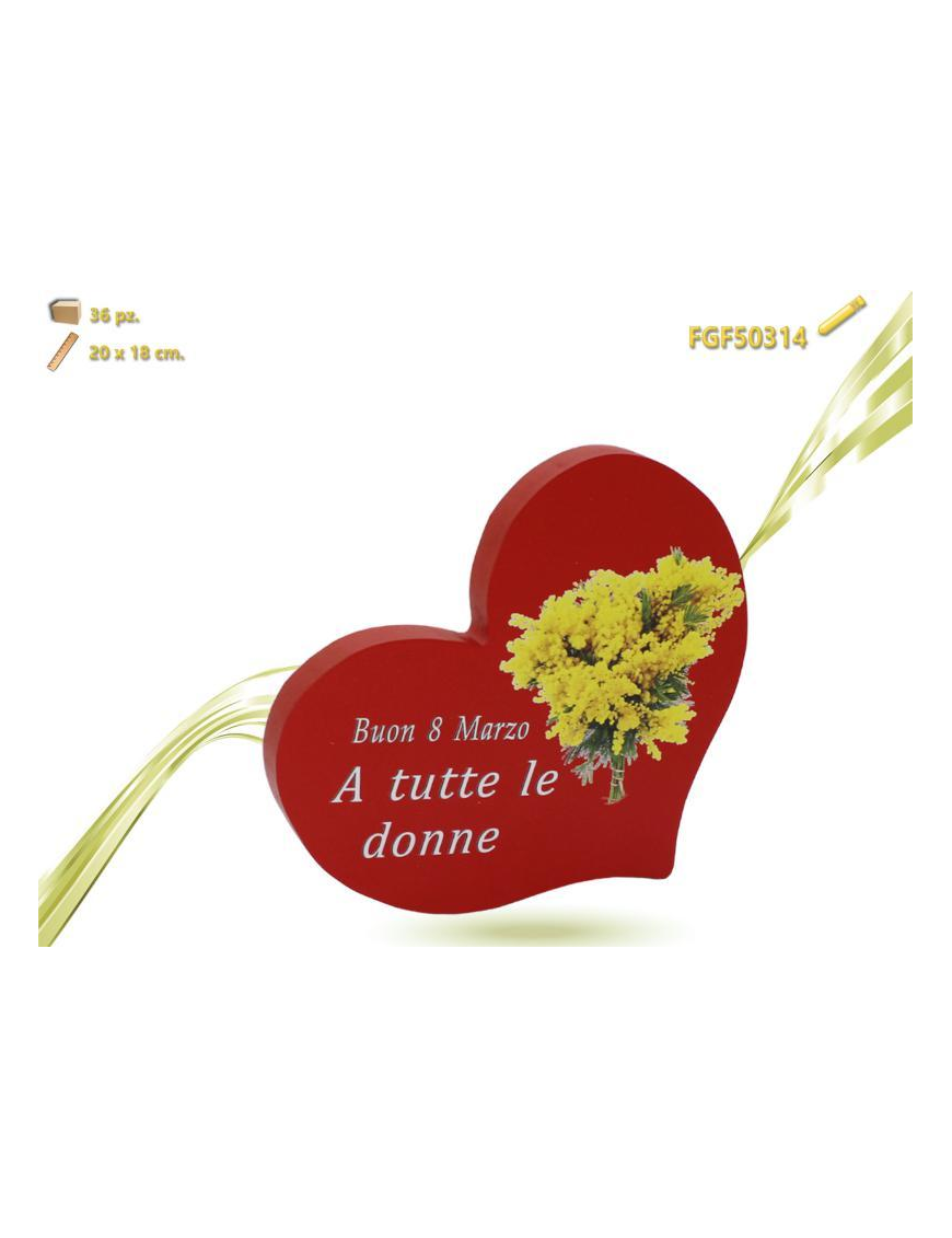 WOMEN'S DAY WOODEN HEART 20x18