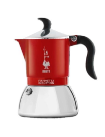 FIAMMETTA RED COFFEE POT 4 cups INDUCTION