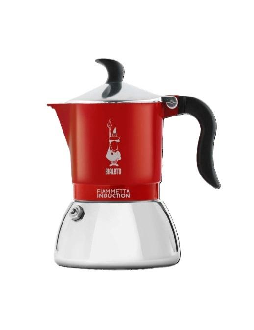 FIAMMETTA RED COFFEE POT 4 cups INDUCTION