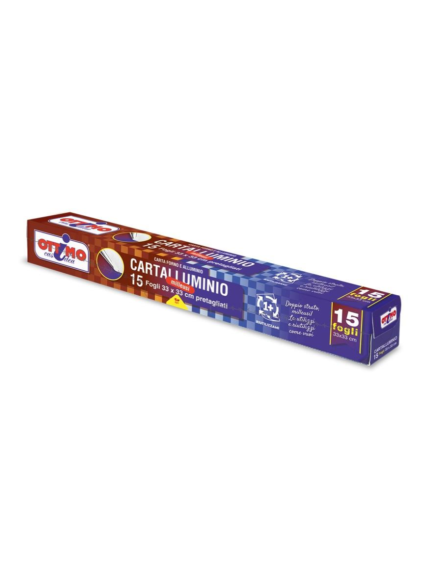 EXCELLENT ALUMINUM PAPER SHEETS 33x33cm 15 pre-cut sheets