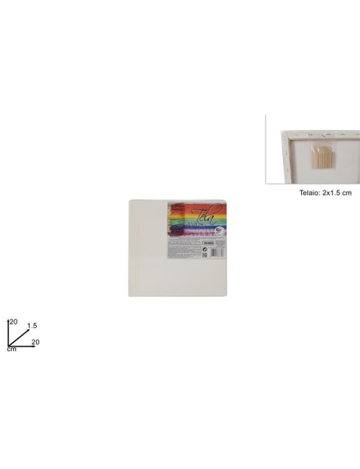 WHITE CANVAS FOR PAINTING 20x20cm