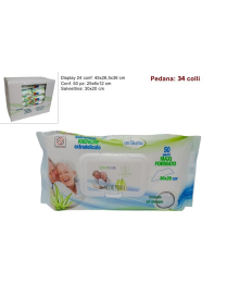 SALVIETTINE DETERGENTI 50pezzi PER ADULTI ALOE VERA
