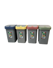 SMART WASTE BIN WITH VALVE 27lt ASSORTED COLORS