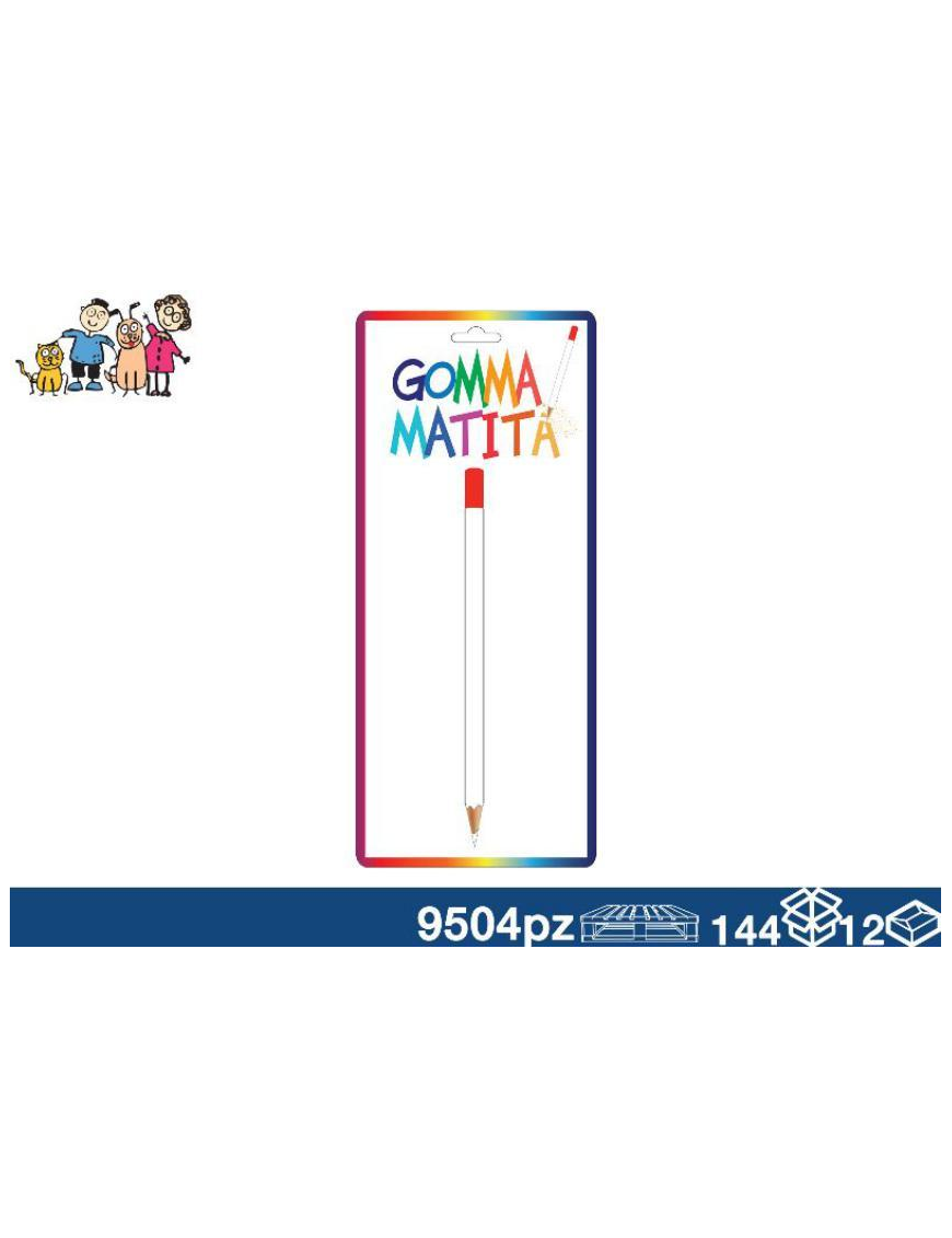 MATITA CON GOMMA IN BLISTER