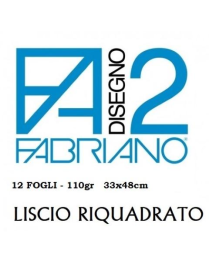 FABRIANO F2 BLOCCO 33x48 12FOGLI RIQUADRATO