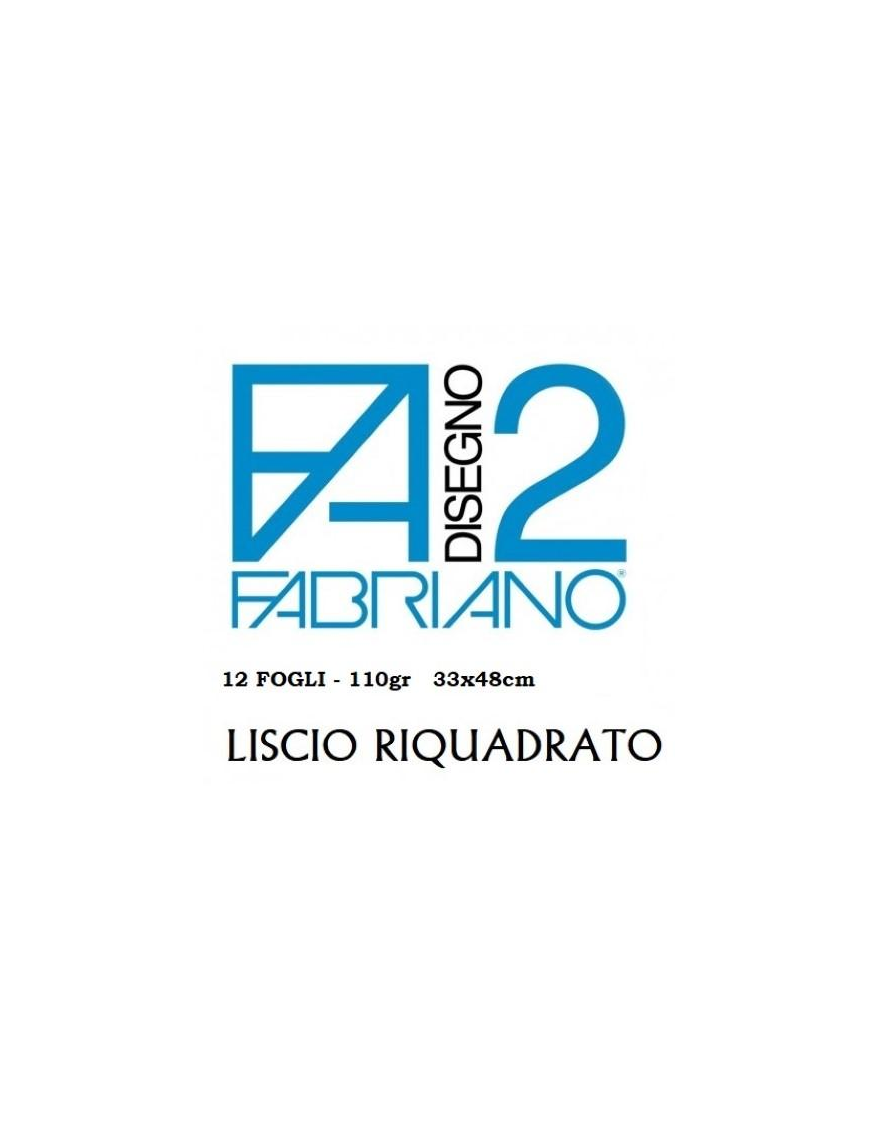 FABRIANO F2 BLOCCO 33x48 12FOGLI RIQUADRATO