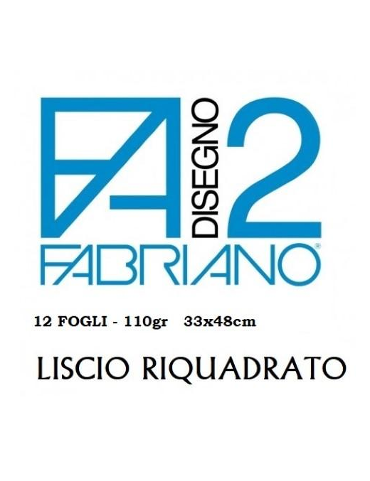 FABRIANO F2 BLOCCO 33x48 12FOGLI RIQUADRATO