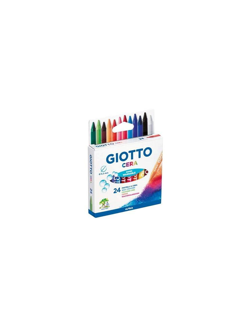 GIOTTO PASTELLI CERA 24 PEZZI