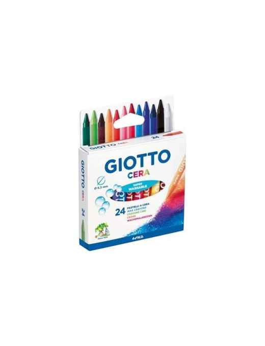 GIOTTO PASTELLI CERA 24 PEZZI
