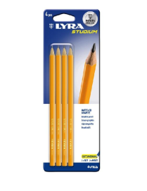 LYRA PENCILS 4 PIECES STUDIUM HB+B
