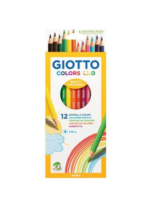GIOTTO COLORS SMILE PASTELLI 12 PEZZI