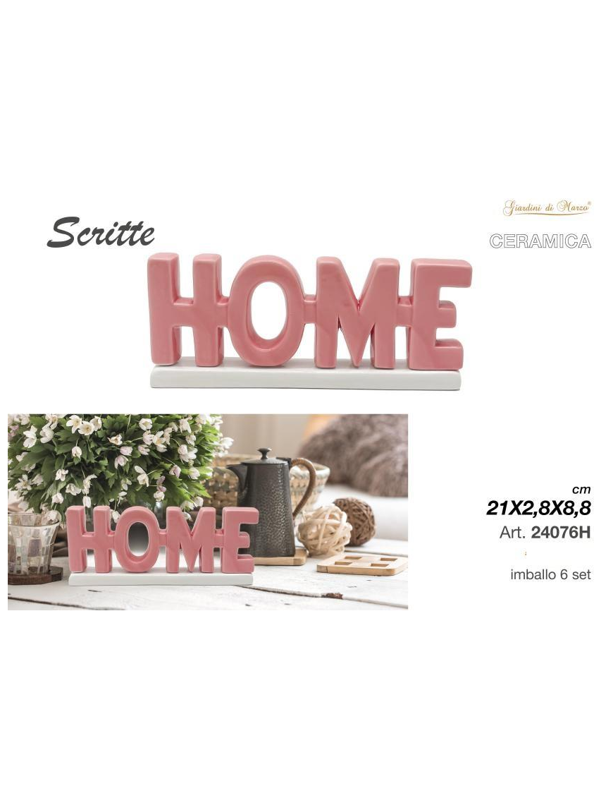 PINK CERAMIC WRITING HOME