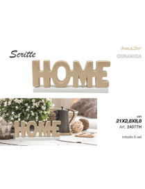 SCRITTA CERAMICA TORTORA HOME