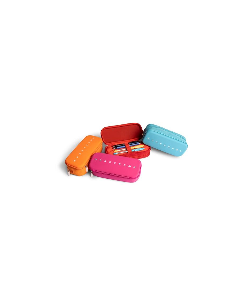 MONOCROMO ASTUCCIO 2 ZIP SILICONE