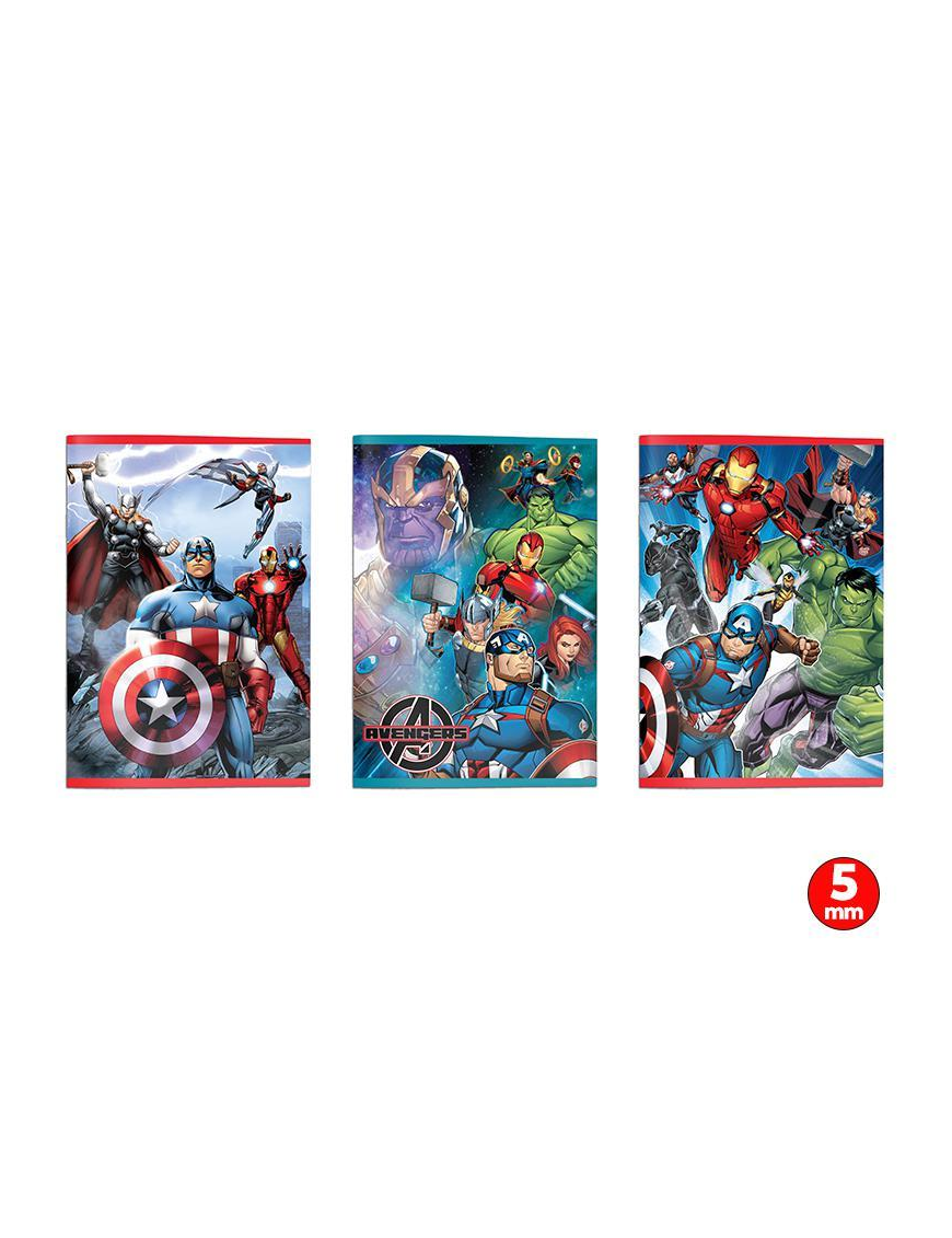 AVENGERS MAXI QUADERNO A4 RIGATURA 5 MILLIMETRI