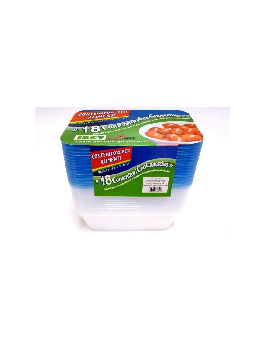 RECTANGULAR CONTAINERS 17.3x12.5 CENTIMETERS 18 PIECES