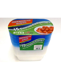 RECTANGULAR CONTAINERS 17.5x12.5 CENTIMETERS 15 PIECES